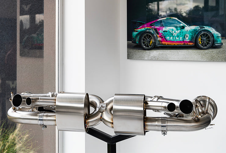 Porsche GT3 RS Kline Innovation exhaust by Heinz Performance