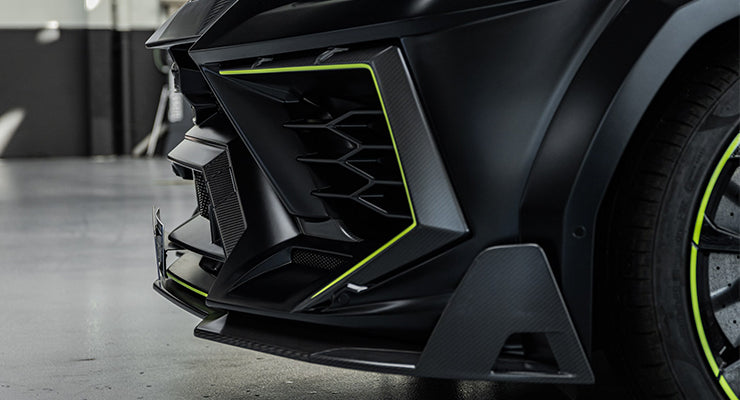 Mansory luxury vehicle body kit front detail by Heinz Performance